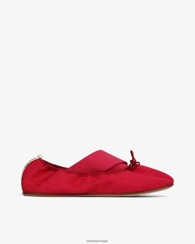 Repetto LJHHL26 mulheres gianna bailarinas - cetim calçados rosa framboesa