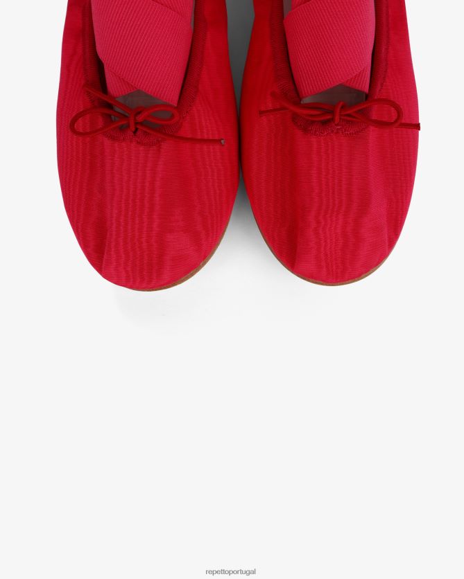 Repetto LJHHL26 mulheres gianna bailarinas - cetim calçados rosa framboesa