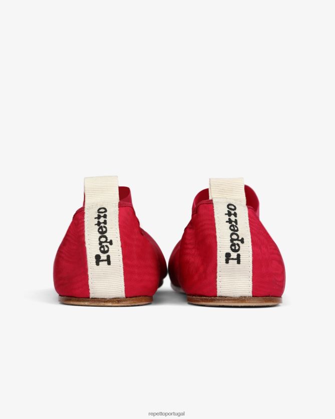Repetto LJHHL26 mulheres gianna bailarinas - cetim calçados rosa framboesa