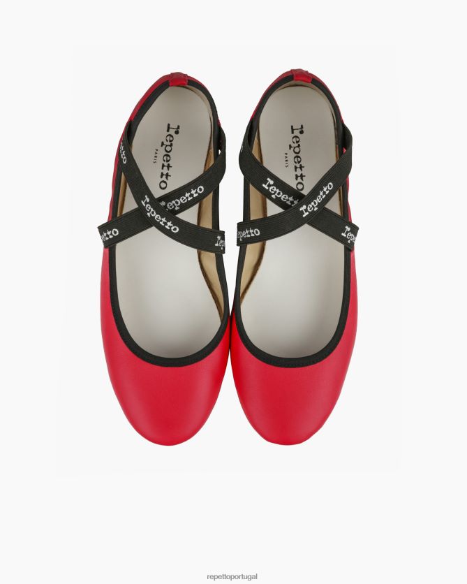 Repetto LJHHL27 mulheres Joana Maria Janes calçados rosa framboesa