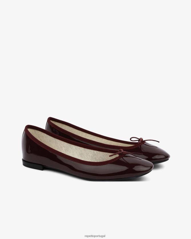 Repetto LJHHL34 mulheres bailarinas cendrilon calçados vinho tinto profundo