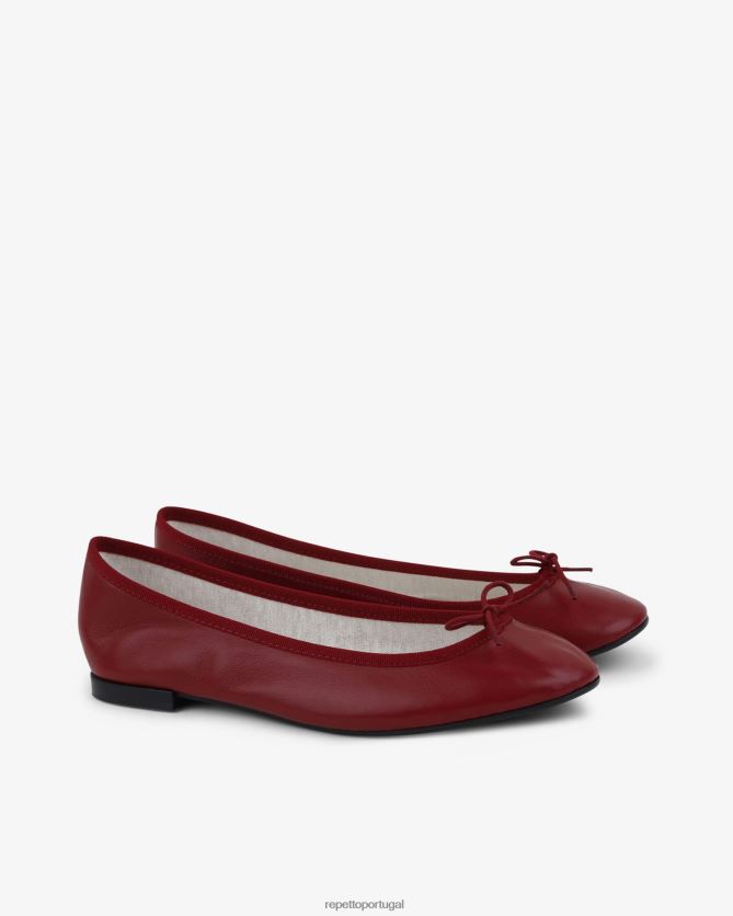 Repetto LJHHL35 mulheres bailarinas cendrilon calçados vinho tinto profundo