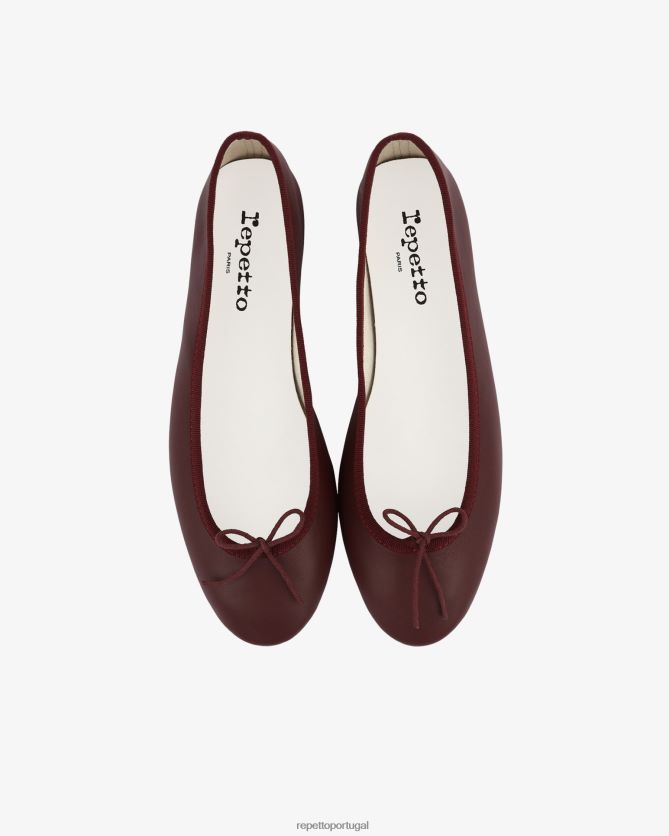 Repetto LJHHL35 mulheres bailarinas cendrilon calçados vinho tinto profundo