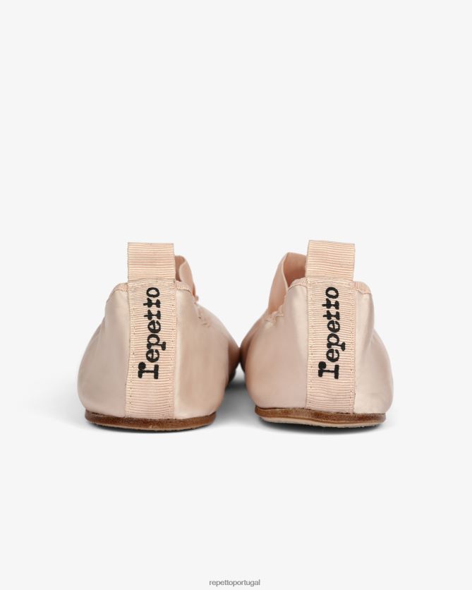 Repetto LJHHL38 mulheres gianna bailarinas - cetim calçados rosa icônico