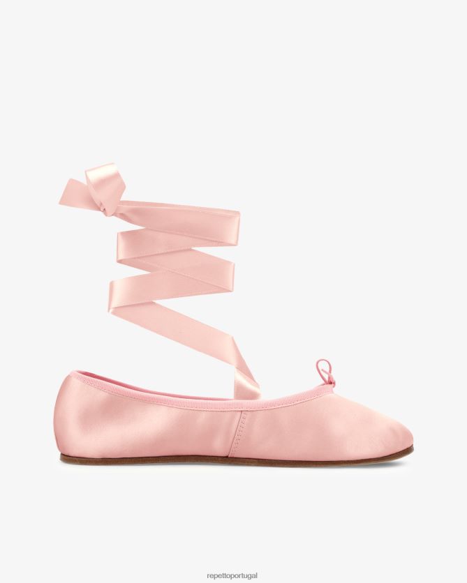 Repetto LJHHL43 mulheres bailarinas sophia - cetim calçados tutu rosa