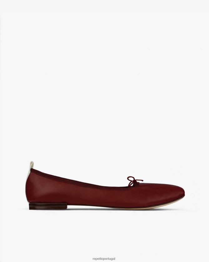 Repetto LJHHL4 mulheres bailarinas garance calçados pommar vermelho
