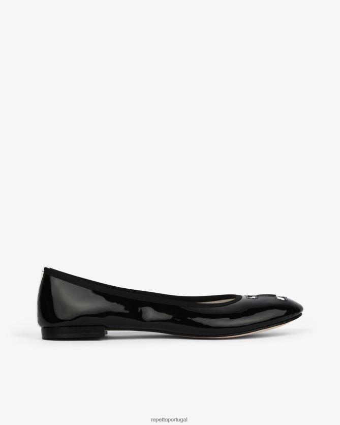 Repetto LJHHL54 mulheres bailarinas granadina calçados Preto e branco