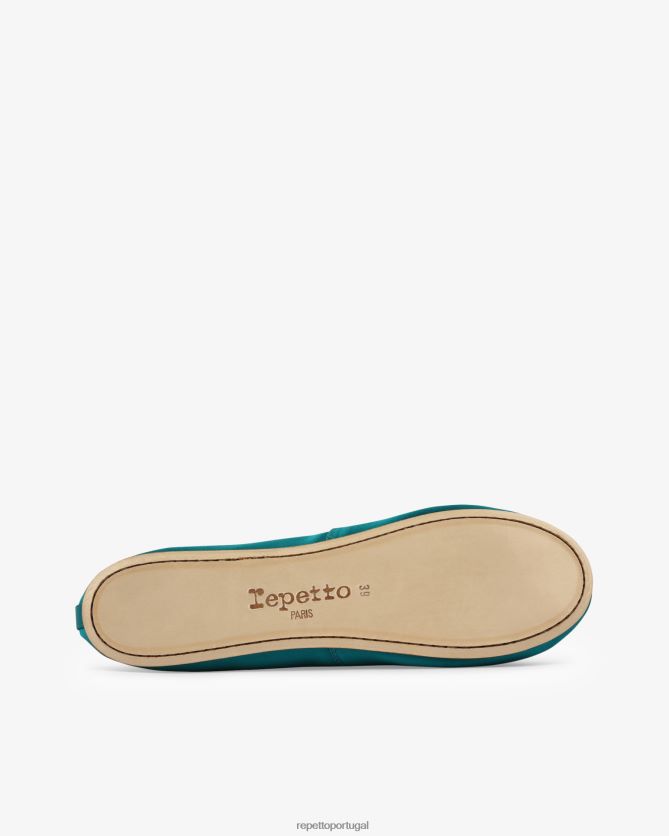 Repetto LJHHL69 mulheres bailarinas sophia - cetim calçados passarinho azul
