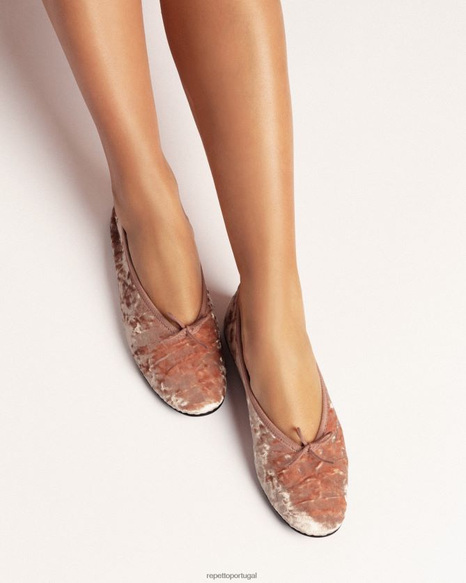 Repetto LJHHL7 mulheres lilouh bailarinas calçados rosa icônico
