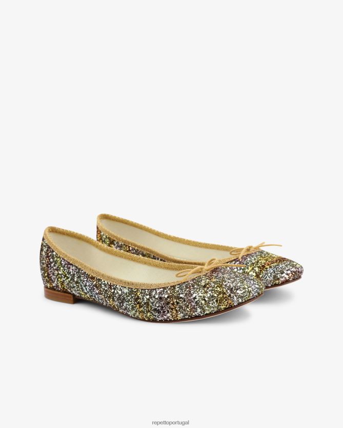 Repetto LJHHL90 mulheres bailarinas cendrilon calçados multicolorido