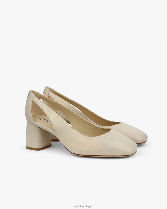 Repetto LJHHL234 mulheres bombas felpudas calçados espírito branco