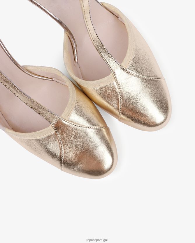 Repetto LJHHL245 mulheres alças baya calçados Luz Dourada