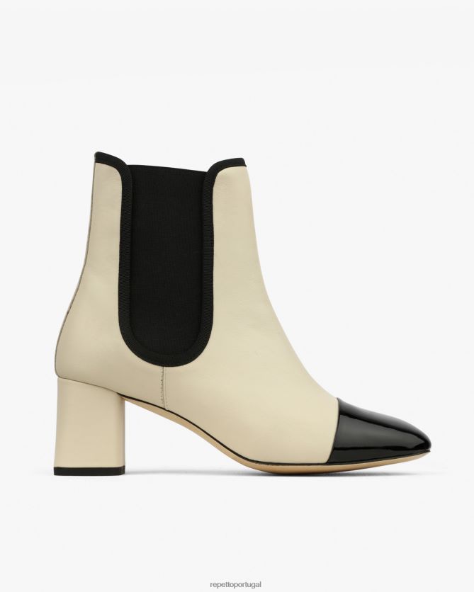 Repetto LJHHL193 mulheres bota melissa calçados cisne bege e preto