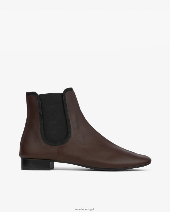 Repetto LJHHL198 mulheres botins elor calçados marrom ristretto