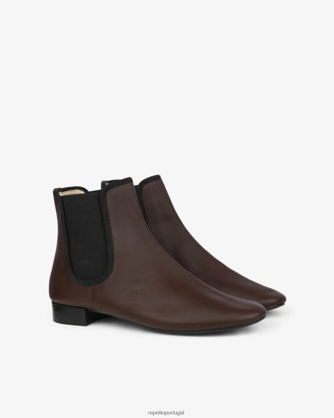 Repetto LJHHL198 mulheres botins elor calçados marrom ristretto