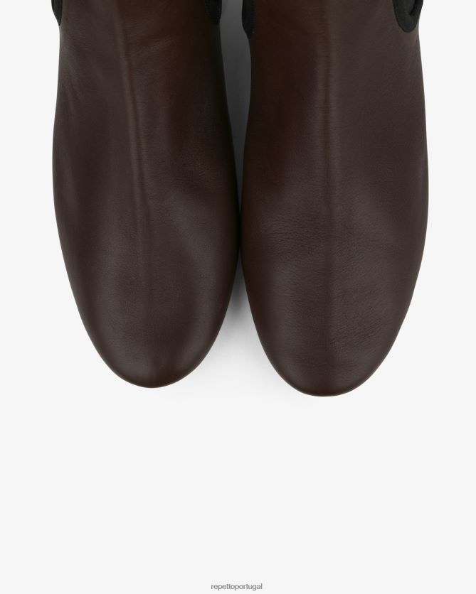Repetto LJHHL198 mulheres botins elor calçados marrom ristretto