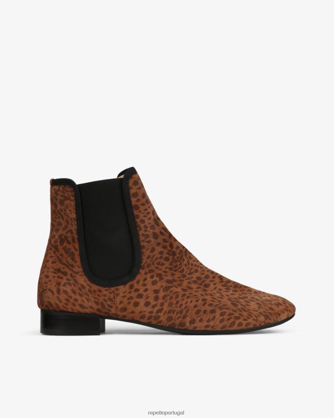 Repetto LJHHL199 mulheres botins elor calçados camelo cubano