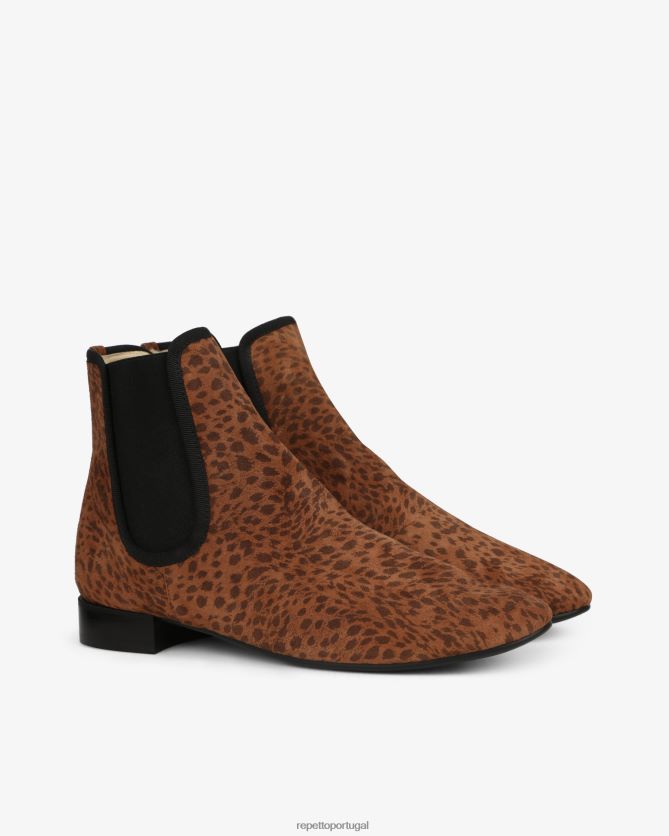Repetto LJHHL199 mulheres botins elor calçados camelo cubano