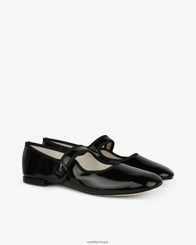 Repetto LJHHL149 mulheres Geórgia Maria Janes calçados preto
