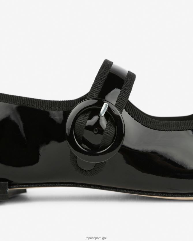 Repetto LJHHL149 mulheres Geórgia Maria Janes calçados preto