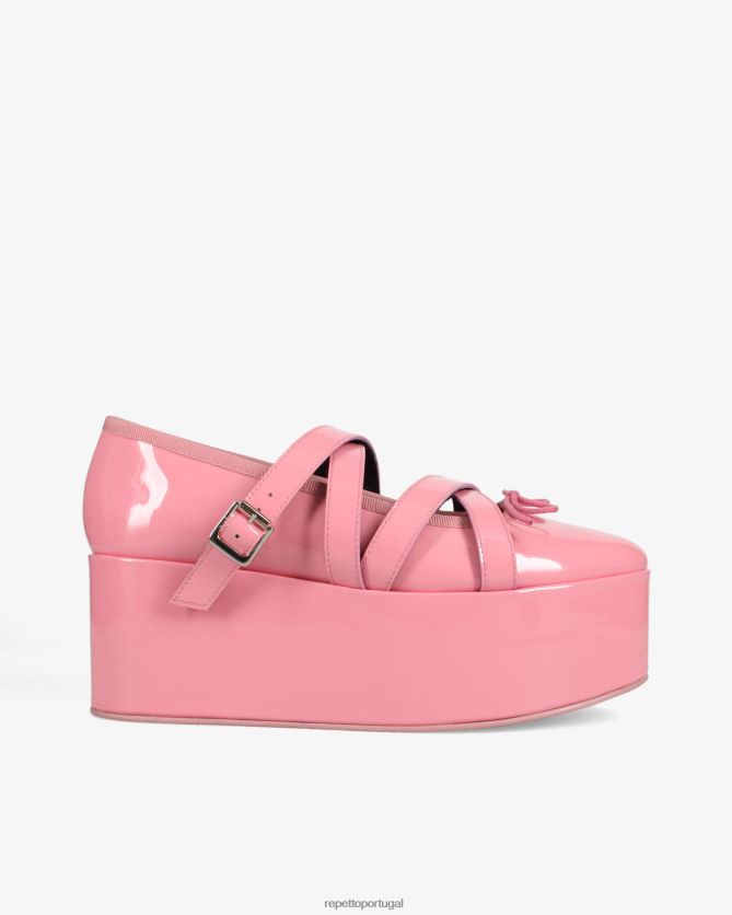 Repetto LJHHL153 mulheres x noir kei ninomiya - plataforma mary janes calçados bebê Rosa