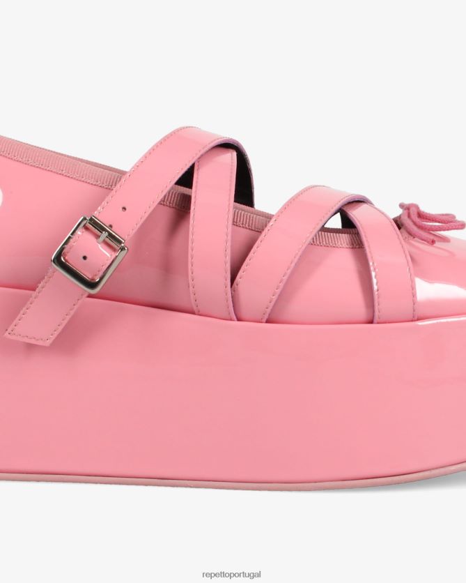 Repetto LJHHL153 mulheres x noir kei ninomiya - plataforma mary janes calçados bebê Rosa