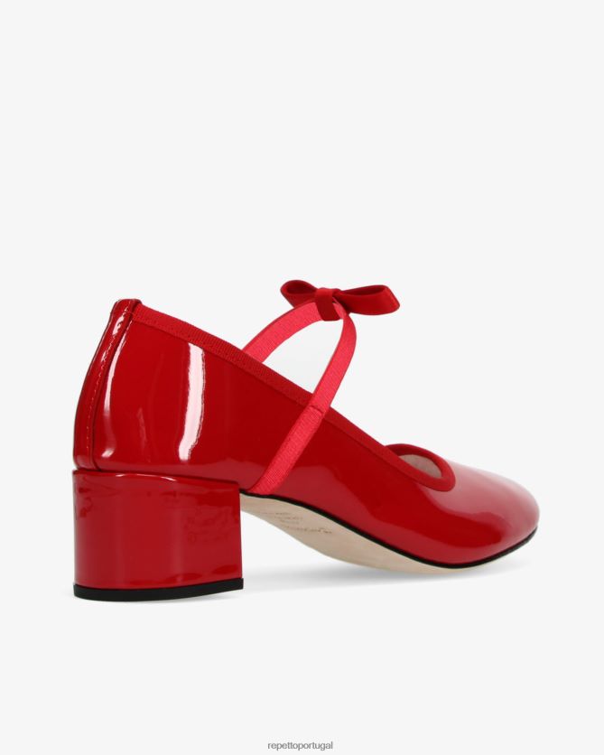 Repetto LJHHL156 mulheres guilhermete mary janes calçados vermelho flamejante