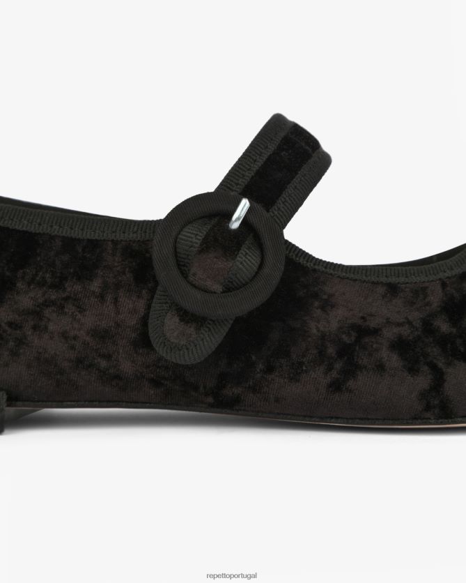 Repetto LJHHL162 mulheres Geórgia Maria Janes calçados preto