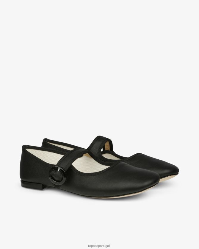 Repetto LJHHL169 mulheres Geórgia Maria Janes calçados preto