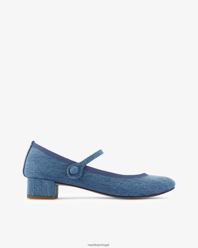 Repetto LJHHL173 mulheres rosa mary janes calçados Everest azul
