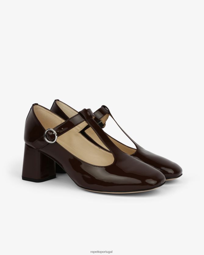 Repetto LJHHL178 mulheres tara mary janes calçados marrom ristretto