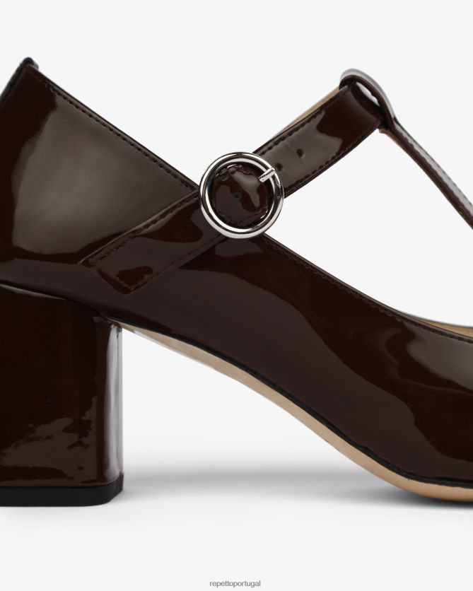 Repetto LJHHL178 mulheres tara mary janes calçados marrom ristretto