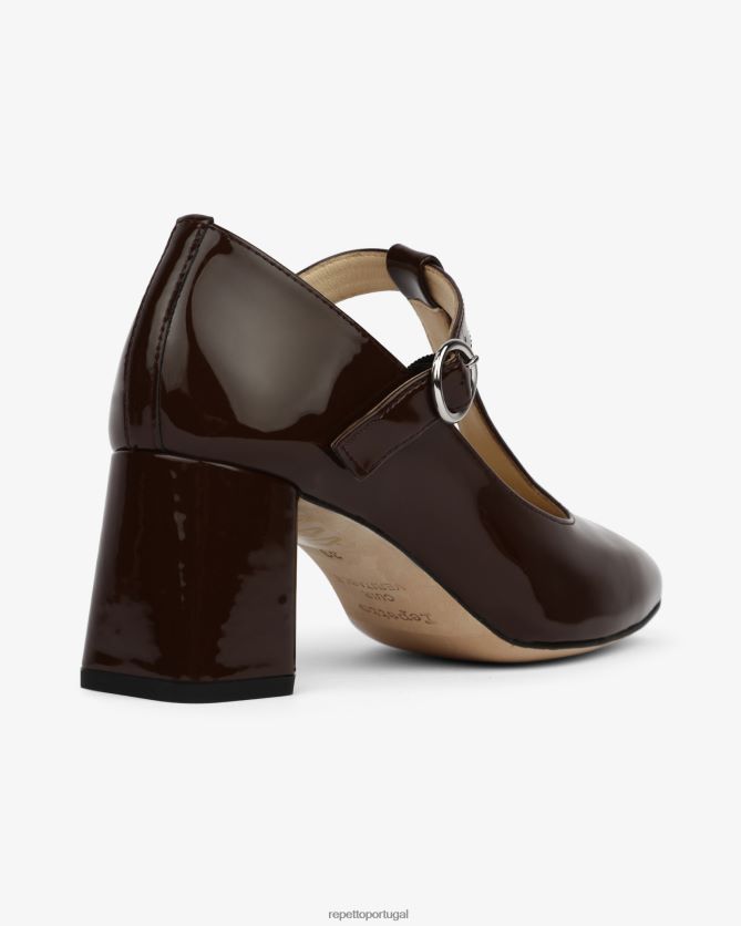 Repetto LJHHL178 mulheres tara mary janes calçados marrom ristretto