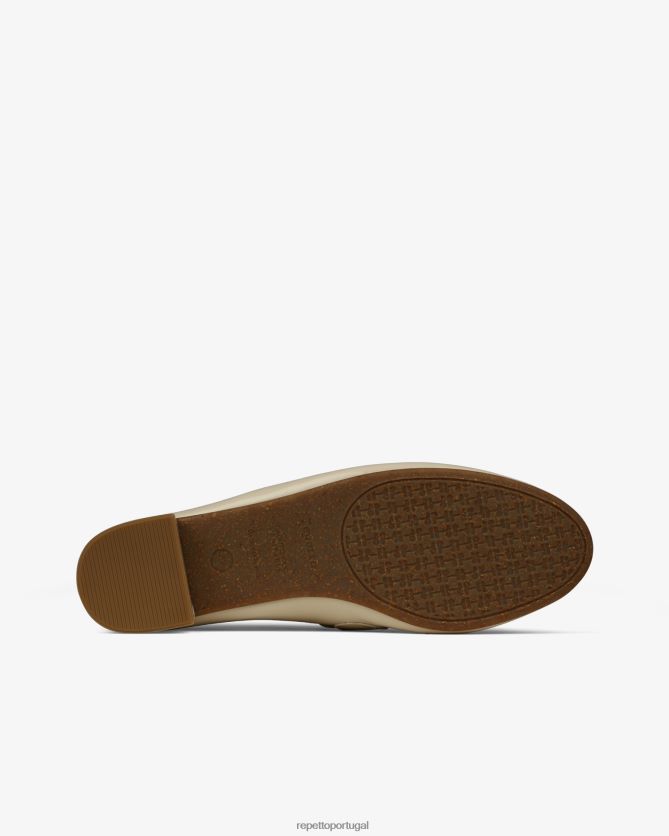Repetto LJHHL219 mulheres mocassins michael - veganos calçados cisne bege