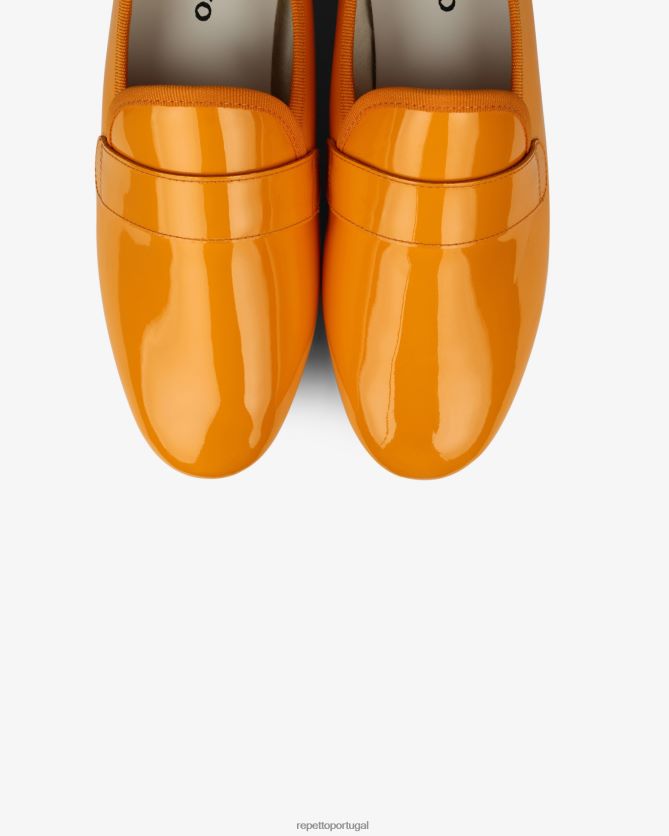 Repetto LJHHL224 mulheres mocassins michael calçados laranja calêndula
