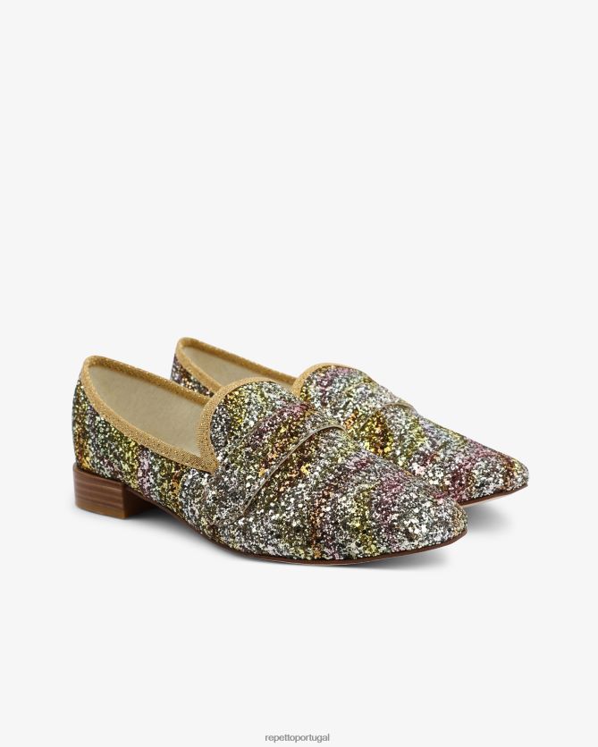 Repetto LJHHL226 mulheres mocassins michael calçados multicolorido