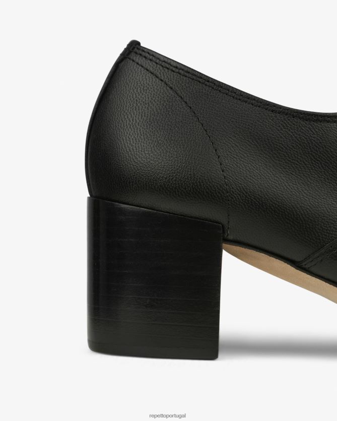 Repetto LJHHL207 mulheres sapatos oxford de fado calçados preto