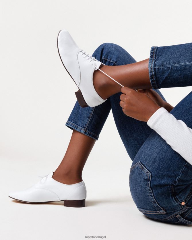 Repetto LJHHL209 mulheres sapato oxford zizi calçados branco