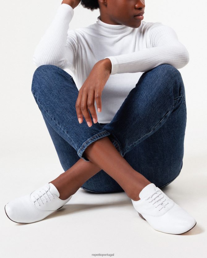 Repetto LJHHL209 mulheres sapato oxford zizi calçados branco