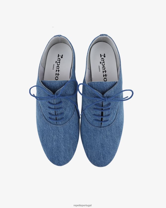 Repetto LJHHL211 mulheres sapato oxford zizi calçados Everest azul