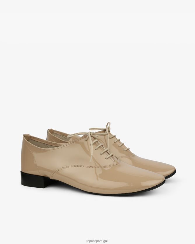 Repetto LJHHL212 mulheres sapato oxford zizi calçados caxemira bege