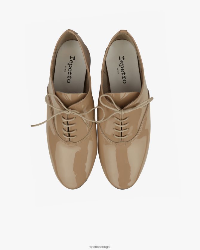 Repetto LJHHL212 mulheres sapato oxford zizi calçados caxemira bege