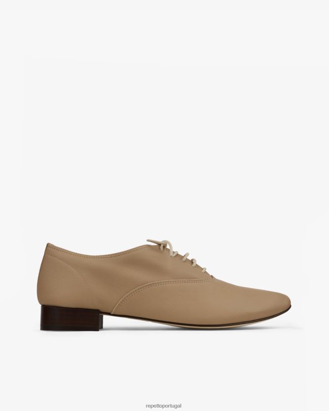 Repetto LJHHL213 mulheres sapato oxford zizi calçados caxemira bege