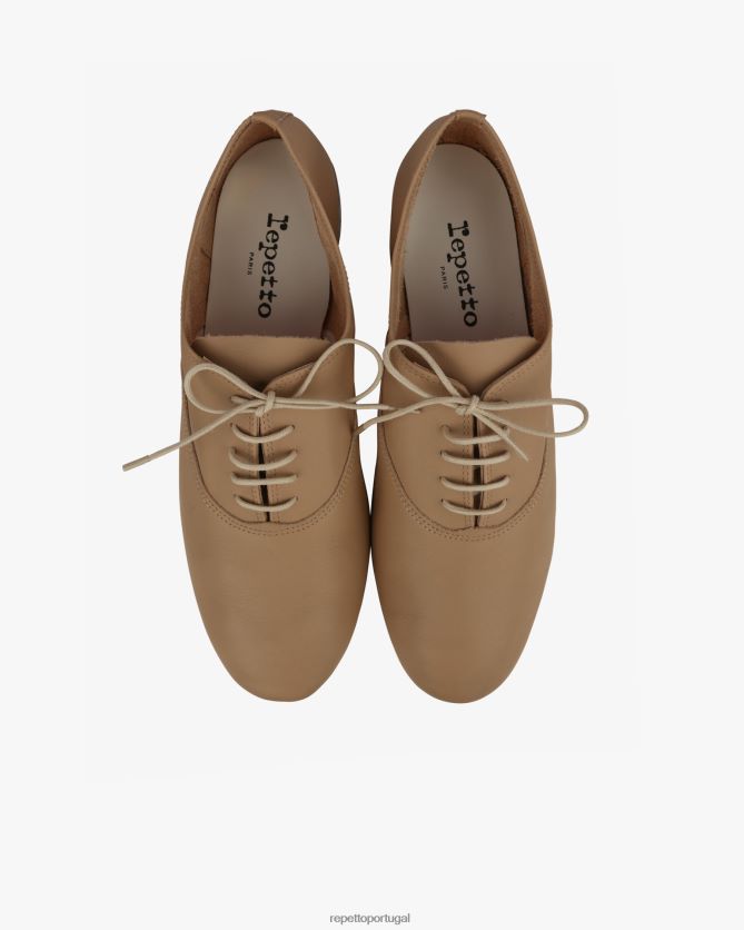Repetto LJHHL213 mulheres sapato oxford zizi calçados caxemira bege