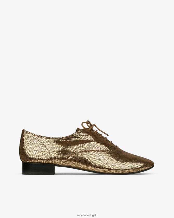 Repetto LJHHL214 mulheres sapato oxford zizi calçados ouro antigo