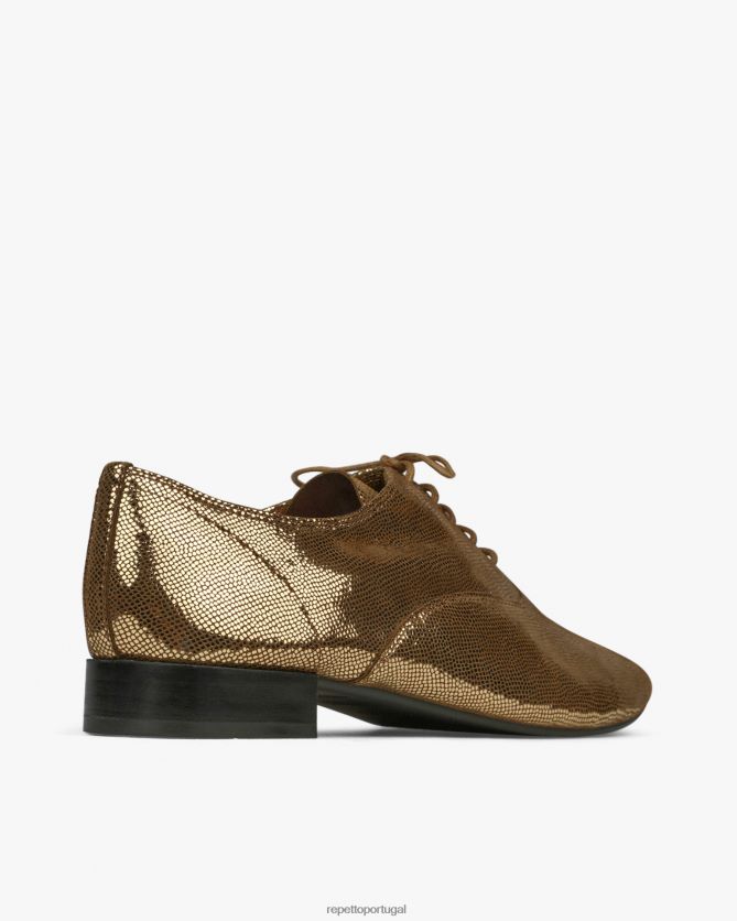 Repetto LJHHL214 mulheres sapato oxford zizi calçados ouro antigo