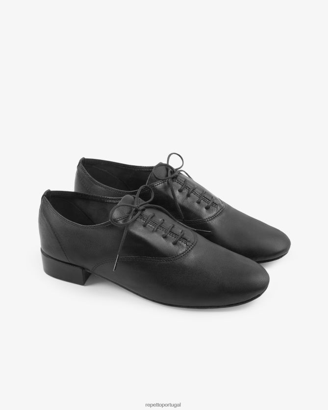 Repetto LJHHL216 mulheres sapato oxford zizi calçados preto