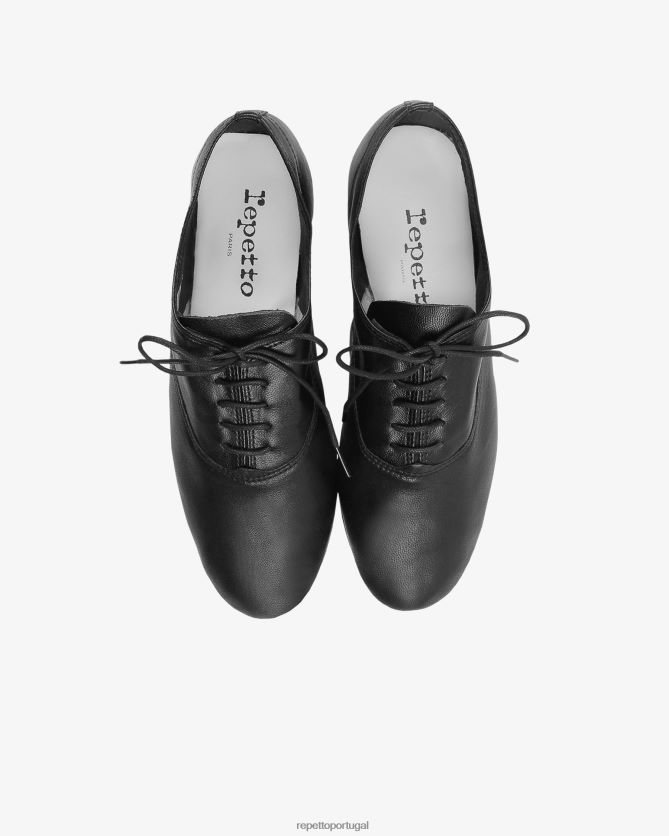 Repetto LJHHL216 mulheres sapato oxford zizi calçados preto