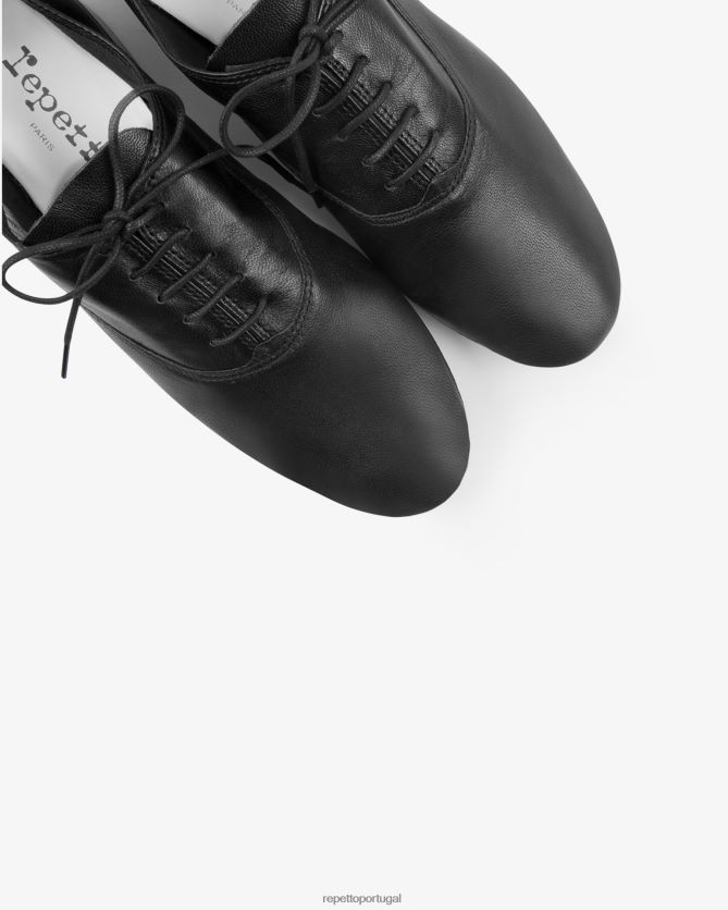 Repetto LJHHL216 mulheres sapato oxford zizi calçados preto