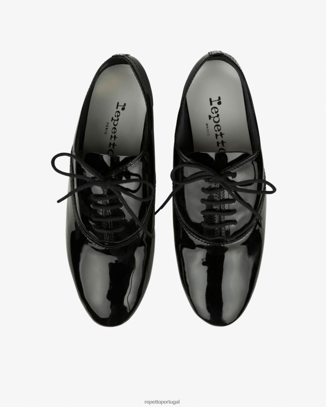 Repetto LJHHL217 mulheres sapato oxford zizi calçados preto